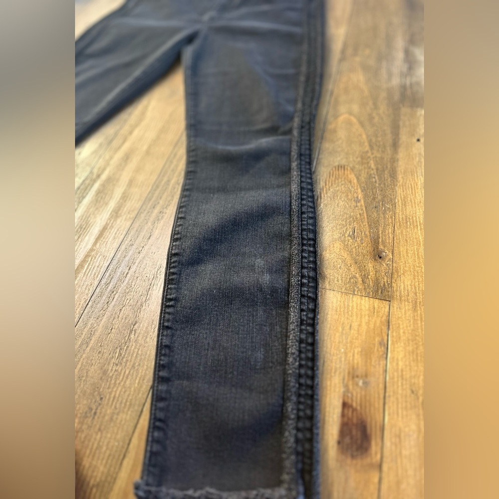 MOTHER  Black Skinny Jeans High-Rise Looker Jeans in Miss Moody Two Shoes Racer - Picture 5 of 13
